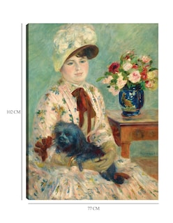 Foto 6 | Foto 6 | Cuadro Decorativo - Señorita Charlotte Bertheir- Pierre-auguste Renoir - Fotografía - 77x102 - Impresión En Lienzo - Fine Art Tj