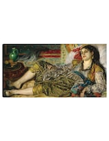 Cuadro Decorativo - Odalisca- Pierre-auguste Renoir - Fotografía - 54x102 - Impresión En Lienzo - Fine Art Tj