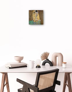 Foto 2 | Foto 2 | Cuadro Decorativo - El Beso- Gustav Klimt - Abstracto - 89x89 - Impresión En Lienzo - Fine Art Tj