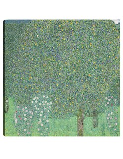 Foto 1 | Foto 1 | Cuadro Decorativo - Rosales Bajo Los Árboles- Gustav Klimt - Paisaje - 72x72 - Impresión En Lienzo - Fine Art Tj