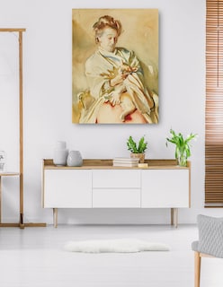 Foto 5 | Foto 5 | Cuadro Decorativo - Flora Priestley (hacia 1907)- John Singer Sargent - Fotografía - 107x143 - Impresión En Lienzo - Fine Art Tj