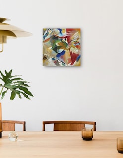 Foto 4 | Foto 4 | Cuadro Decorativo - Pintura Con Centro Verde (1913)- Wassily Kandinsky - Abstracto - 89x89 - Impresión En Lienzo - Fine Art Tj