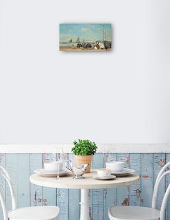 Foto 2 | Foto 2 | Cuadro Decorativo - Escena De Playa En Trouville- Eugène Boudin - Fotografía - 46x89 - Impresión En Lienzo - Fine Art Tj