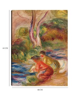 Foto 6 | Foto 6 | Cuadro Decorativo - Las Lavadoras- Pierre-auguste Renoir - Paisaje - 46x61 - Impresión En Lienzo - Fine Art Tj