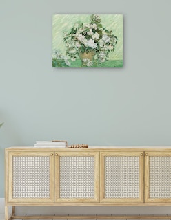 Foto 4 | Foto 4 | Cuadro Decorativo - Rosas (1890) Van Gogh- Vincent Van Gogh - Floral - 77x102 - Impresión En Lienzo - Fine Art Tj