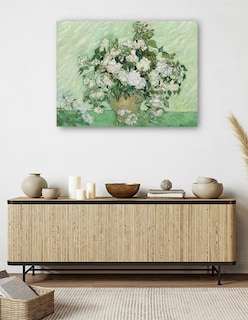 Foto 5 | Foto 5 | Cuadro Decorativo - Rosas (1890) Van Gogh- Vincent Van Gogh - Floral - 77x102 - Impresión En Lienzo - Fine Art Tj