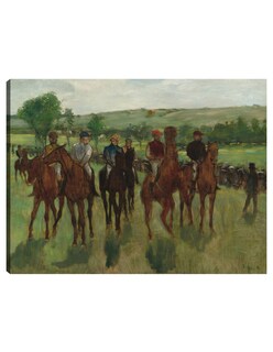 Foto 1 | Foto 1 | Cuadro Decorativo - Los Jinetes (c.1885)- Edgar Degas - Fotografía - 77x102 - Impresión En Lienzo - Fine Art Tj