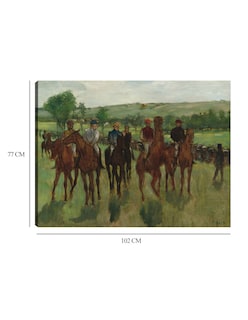 Foto 6 | Foto 6 | Cuadro Decorativo - Los Jinetes (c.1885)- Edgar Degas - Fotografía - 77x102 - Impresión En Lienzo - Fine Art Tj