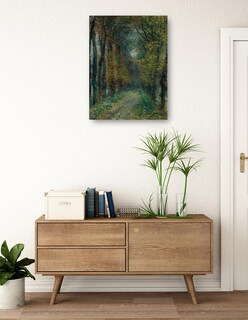 Foto 3 | Foto 3 | Cuadro Decorativo - El Callejón Cubierto (1872)- Pierre-auguste Renoir - Paisaje - 69x92 - Impresión En Lienzo - Fine Art Tj