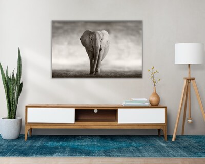 Foto 2 | Foto 2 | Cuadro Decorativo Entelado 100X150 Elefante Majestuoso, Elegancia y Fuerza en tu Espacio