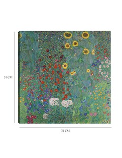 Foto 6 | Foto 6 | Cuadro Decorativo - Jardín De La Cabaña Con Girasoles (1907)- Gustav Klimt - Floral - 31x31 - Impresión En Lienzo - Fine Art Tj