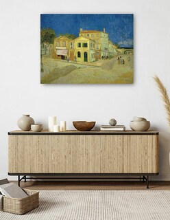 Foto 5 | Foto 5 | Cuadro Decorativo - La Casa Amarilla (`la Calle’)- Vincent Van Gogh - Ciudades - 77x102 - Impresión En Lienzo - Fine Art Tj