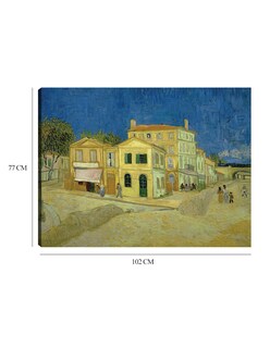 Foto 6 | Foto 6 | Cuadro Decorativo - La Casa Amarilla (`la Calle’)- Vincent Van Gogh - Ciudades - 77x102 - Impresión En Lienzo - Fine Art Tj