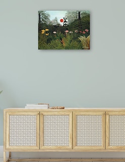 Foto 4 | Foto 4 | Cuadro Decorativo - Tigre En Una Tormenta Tropical (1891)- Henri Rousseau - Paisaje - 46x61 - Impresión En Lienzo - Fine Art Tj