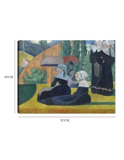 Foto 6 | Foto 6 | Cuadro Decorativo - Mujeres Bretonas Con Paraguas (1892)- Emile Bernard - Religión - 69x92 - Impresión En Lienzo - Fine Art Tj