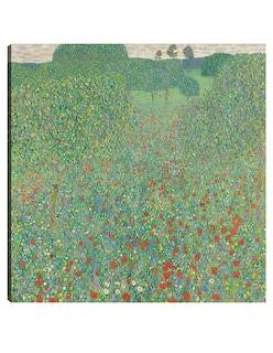 Foto 1 | Foto 1 | Cuadro Decorativo - Prado De Amapolas En Flor (1907)- Gustav Klimt - Floral - 72x72 - Impresión En Lienzo - Fine Art Tj