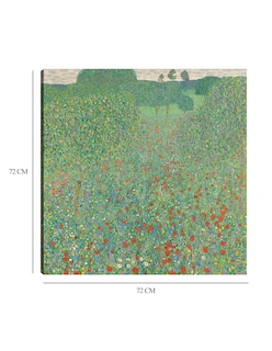 Foto 6 | Foto 6 | Cuadro Decorativo - Prado De Amapolas En Flor (1907)- Gustav Klimt - Floral - 72x72 - Impresión En Lienzo - Fine Art Tj