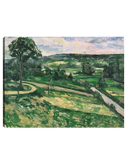 Foto 1 | Foto 1 | Cuadro Decorativo - El Árbol De La Curva- Paul Cézanne - Religión - 46x61 - Impresión En Lienzo - Fine Art Tj