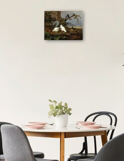Foto 2 | Foto 2 | Cuadro Decorativo - Palomas- Ferdinand Von Wright - Religión - 46x61 - Impresión En Lienzo - Fine Art Tj
