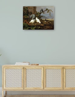 Foto 4 | Foto 4 | Cuadro Decorativo - Palomas- Ferdinand Von Wright - Religión - 46x61 - Impresión En Lienzo - Fine Art Tj
