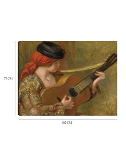 Foto 6 | Foto 6 | Cuadro Decorativo - Joven Española Con Guitarra- Pierre-auguste Renoir - Religión - 77x102 - Impresión En Lienzo - Fine Art Tj