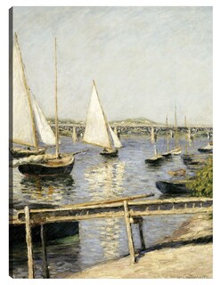 Foto 1 | Foto 1 | Cuadro Decorativo - Veleros En Argenteuil (hacia 1888)- Gustave Caillebotte - Costa - 28x36 - Impresión En Lienzo - Fine Art Tj