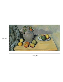 Foto 6 | Foto 6 | Cuadro Decorativo - Mesa Pichet Et Fruits Sur Une- Paul Cézanne - Fotografía - 54x102 - Impresión En Lienzo - Fine Art Tj