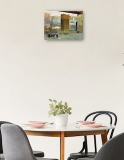 Foto 2 | Foto 2 | Cuadro Decorativo - La Vivienda Solitaria- George Bellows - Costa - 69x92 - Impresión En Lienzo - Fine Art Tj