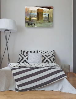 Foto 3 | Foto 3 | Cuadro Decorativo - La Vivienda Solitaria- George Bellows - Costa - 69x92 - Impresión En Lienzo - Fine Art Tj