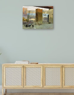 Foto 4 | Foto 4 | Cuadro Decorativo - La Vivienda Solitaria- George Bellows - Costa - 69x92 - Impresión En Lienzo - Fine Art Tj