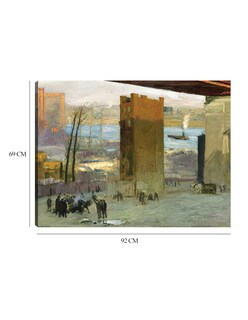 Foto 6 | Foto 6 | Cuadro Decorativo - La Vivienda Solitaria- George Bellows - Costa - 69x92 - Impresión En Lienzo - Fine Art Tj