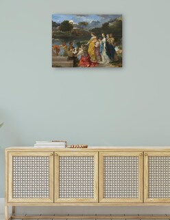 Foto 4 | Foto 4 | Cuadro Decorativo - El Hallazgo De Moisés C. 1655/1660- Sébastien Bourdon - Religión - 28x36 - Impresión En Lienzo - Fine Art Tj