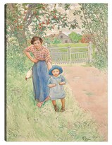 Cuadro Decorativo - ¡saluda Al Caballero! (1917)- Carl Larsson - Fotografía - 28x36 - Impresión En Lienzo - Fine Art Tj