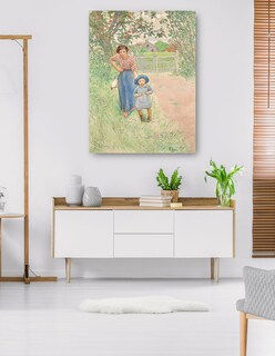 Foto 5 | Foto 5 | Cuadro Decorativo - ¡saluda Al Caballero! (1917)- Carl Larsson - Fotografía - 28x36 - Impresión En Lienzo - Fine Art Tj