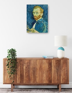 Foto 2 | Foto 2 | Cuadro Decorativo - Autorretrato 1889- Vincent Van Gogh - Fotografía - 107x143 - Impresión En Lienzo - Fine Art Tj