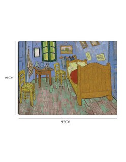 Foto 6 | Foto 6 | Cuadro Decorativo - El Dormitorio (1889)- Vincent Van Gogh - Abstracto - 69x92 - Impresión En Lienzo - Fine Art Tj