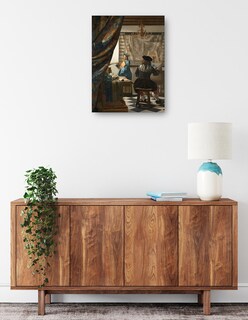 Foto 2 | Foto 2 | Cuadro Decorativo - El Arte De Pintar- Johannes Vermeer - Fotografía - 107x143 - Impresión En Lienzo - Fine Art Tj