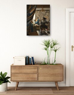 Foto 3 | Foto 3 | Cuadro Decorativo - El Arte De Pintar- Johannes Vermeer - Fotografía - 107x143 - Impresión En Lienzo - Fine Art Tj