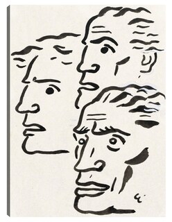 Foto 1 | Foto 1 | Cuadro Decorativo - Tres Cabezas De Hombres (1891)- Leo Gestel - Fotografía - 69x92 - Impresión En Lienzo - Fine Art Tj