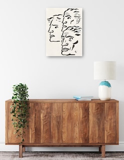 Foto 2 | Foto 2 | Cuadro Decorativo - Tres Cabezas De Hombres (1891)- Leo Gestel - Fotografía - 69x92 - Impresión En Lienzo - Fine Art Tj