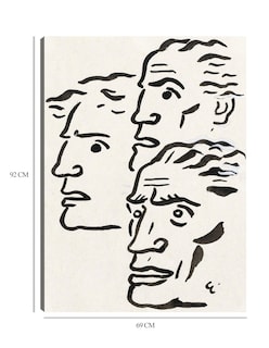 Foto 6 | Foto 6 | Cuadro Decorativo - Tres Cabezas De Hombres (1891)- Leo Gestel - Fotografía - 69x92 - Impresión En Lienzo - Fine Art Tj