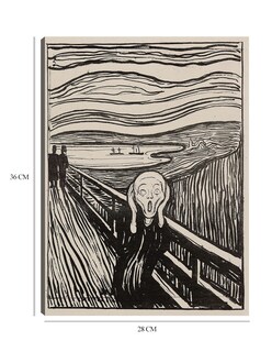 Foto 6 | Foto 6 | Cuadro Decorativo - El Grito (1895) Ii- Edvard Munch - Abstracto - 28x36 - Impresión En Lienzo - Fine Art Tj