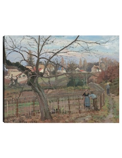 Foto 1 | Foto 1 | Cuadro Decorativo - La Cerca- Camille Pissarro - Religión - 46x61 - Impresión En Lienzo - Fine Art Tj