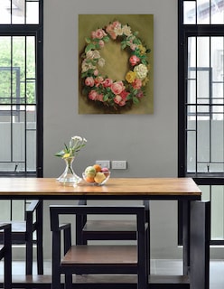 Foto 4 | Foto 4 | Cuadro Decorativo - Couronne De Roses (hacia 1858)- Pierre-auguste Renoir - Floral - 69x92 - Impresión En Lienzo - Fine Art Tj