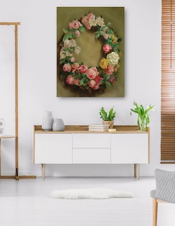 Foto 5 | Foto 5 | Cuadro Decorativo - Couronne De Roses (hacia 1858)- Pierre-auguste Renoir - Floral - 69x92 - Impresión En Lienzo - Fine Art Tj