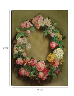 Foto 6 | Foto 6 | Cuadro Decorativo - Couronne De Roses (hacia 1858)- Pierre-auguste Renoir - Floral - 69x92 - Impresión En Lienzo - Fine Art Tj