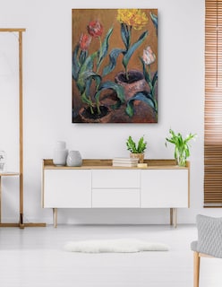 Foto 5 | Foto 5 | Cuadro Decorativo - Tulipanes- Claude Monet - Floral - 28x36 - Impresión En Lienzo - Fine Art Tj
