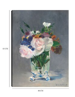 Foto 6 | Foto 6 | Cuadro Decorativo - Flores En Un Jarrón De Cristal- Edouard Manet - Floral - 46x61 - Impresión En Lienzo - Fine Art Tj