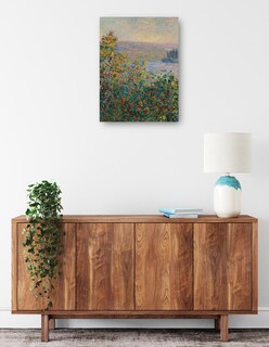 Foto 2 | Foto 2 | Cuadro Decorativo - Parterres De Flores En Vétheuil (1881)- Claude Monet - Floral - 28x36 - Impresión En Lienzo - Fine Art Tj