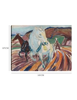 Foto 6 | Foto 6 | Cuadro Decorativo - Caballos Arando (1929)- Edvard Munch - Abstracto - 107x143 - Impresión En Lienzo - Fine Art Tj